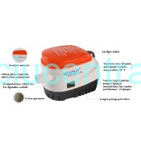 Seaflo vandens triumo pompa su plūde Seaflo vandens triumo pompa su plūde